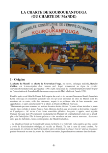 Charte de Kouroukan Fouga: Principes Sociaux Mand&eacute;