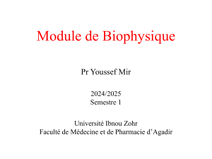 Chapitre III. Biophysique de l'audition