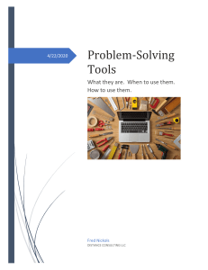 Problem-Solving Tools: What, When, & How