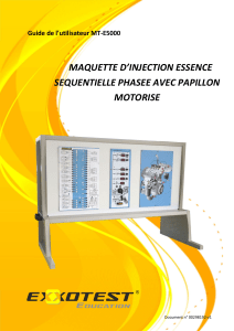 Guide MT-E5000 : Injection Essence Séquentielle Phasée