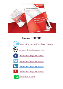 9 Principes pour Conquérir le Succès et Réussir sa Vie
