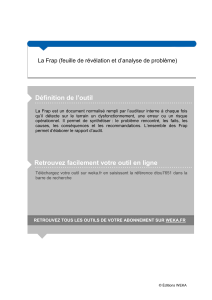 FRAP : Feuille d'Analyse de Problème - Audit Interne