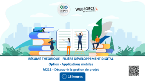 Gestion de Projet Digital : Résumé Théorique Applications Mobiles