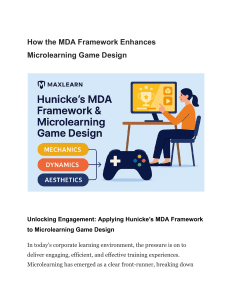 MDA Framework for Microlearning Game Design | MaxLearn