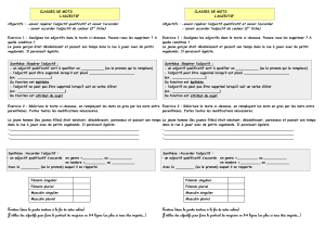 Exercices sur l'adjectif qualificatif - Grammaire française