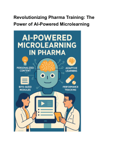 Revolutionizing Pharma Training  The Power of AI-Powered Microlearning