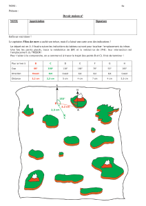 Carte au trésor : Devoir de géographie 6e