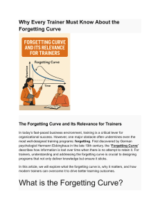 The Forgetting Curve: A Trainer's Guide to Boosting Retention