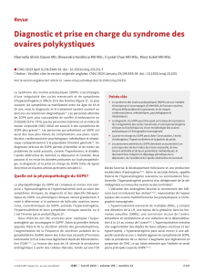 Diagnostic et prise en charge du SOPK : Revue médicale