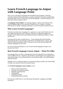 Learn French in Jaipur | Language Point Course