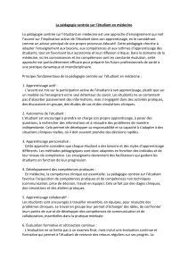 Pédagogie centrée sur l'étudiant en médecine