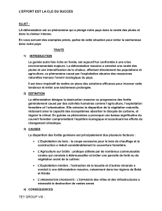 Déforestation en Guinée : Causes et Conséquences