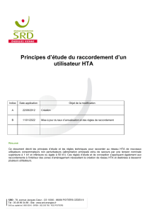 principes detude du raccordement dun utilisateur hta