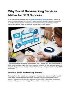 Social Bookmarking for SEO Success in 2025