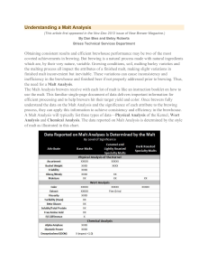 Understanding Malt Analysis for Brewing Consistency
