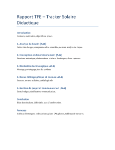 Rapport de Projet Tracker Solaire: Conception, Implémentation & Analyse