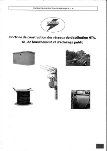 Normes de construction r&eacute;seaux HTA/BT SONABEL