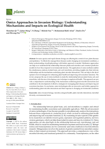 Omics in Invasion Biology: Plant-Microbe Interactions & Ecology
