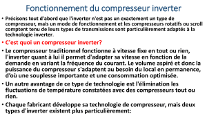Fonctionnement du compresseur inverter : Guide technique