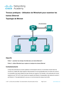 Wireshark : Analyse des trames Ethernet - TP