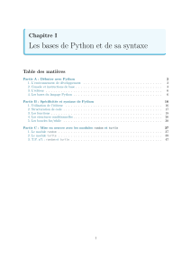 Bases de Python : Syntaxe et Modules Random/Turtle