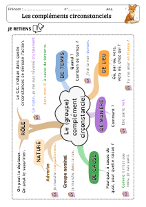 Fiche Compléments Circonstanciels