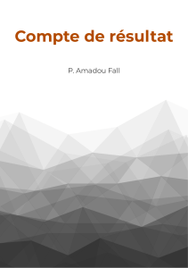 Compte de résultat : Cours et exercices