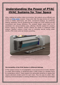 Understanding PTAC HVAC Systems: Benefits & Applications