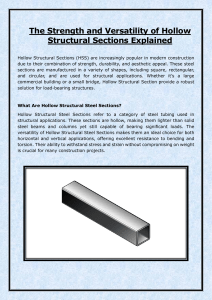 Hollow Structural Sections: Strength, Versatility & Applications