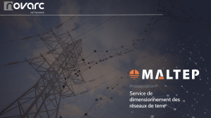 Présentation Service Dimensionnement Réseaux de Terre