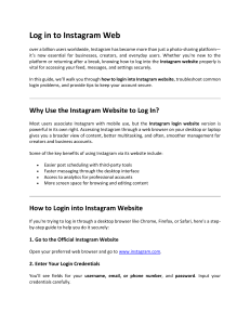 Instagram Web Login Guide: Access & Security Tips
