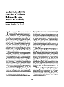 Collective Rights & Legal Action: A Venezuela Case Study