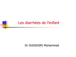 Diarrhées de l'enfant : Étiologies, traitement et rôle infirmier