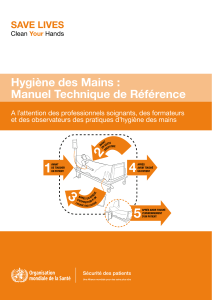 Manuel Technique Hygi&egrave;ne des Mains
