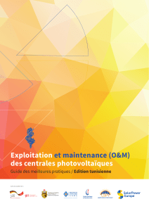 Guide O&M Centrales Photovoltaïques Tunisie : Meilleures Pratiques