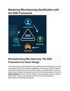 DDE Framework: Gamification in Microlearning | MaxLearn