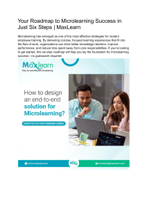 Microlearning Success: A 6-Step Roadmap | MaxLearn