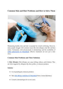 Skin & Hair Problems: Solutions & Online Pharmacies in Ghaziabad