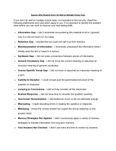 Multiple Choice Test Problems: A Student Guide