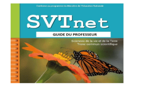 Guide du Professeur SVT Tronc Commun Scientifique