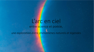 L'arc-en-ciel : Science et po&eacute;sie - Pr&eacute;sentation &eacute;ducative