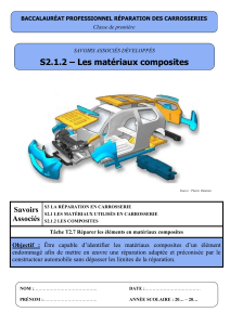 Matériaux composites : Réparation carrosserie (1ère pro)