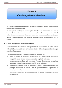 Circuits et puissances électriques : Cours d'électrotechnique