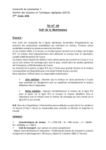 Coût de la Maintenance: Exercice de Génie Industriel