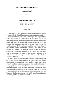 Les Frasques d'Ébinto: Roman d'Amadou Koné - Chapitre 1