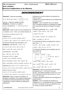 Exercices de Dénombrement 1BAC SM BIOF - ATMANI NAJIB