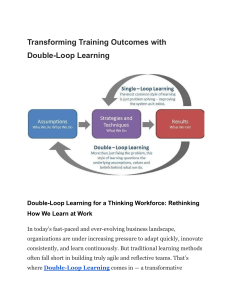 Double-Loop Learning: Transforming Training Outcomes