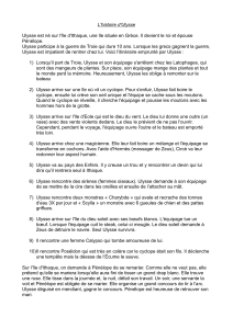 Exercices: L'histoire d'Ulysse - Compréhension et Mythologie