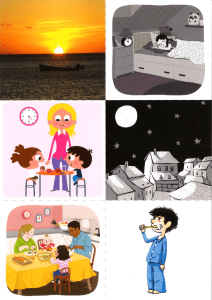 Illustrations de la vie quotidienne pour enfants