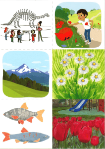 Illustrations éducatives pour enfants : Nature et science